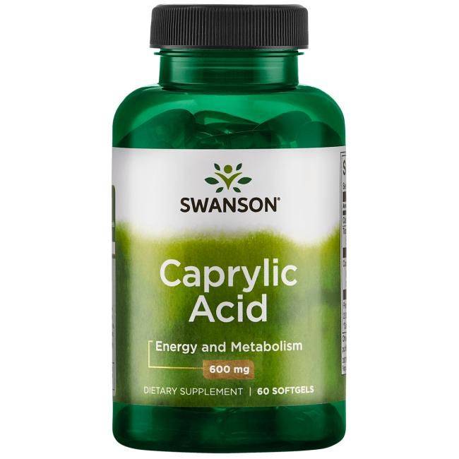 SWU096 - Caprylic Acid (60 Softgel Caps, 600mg)