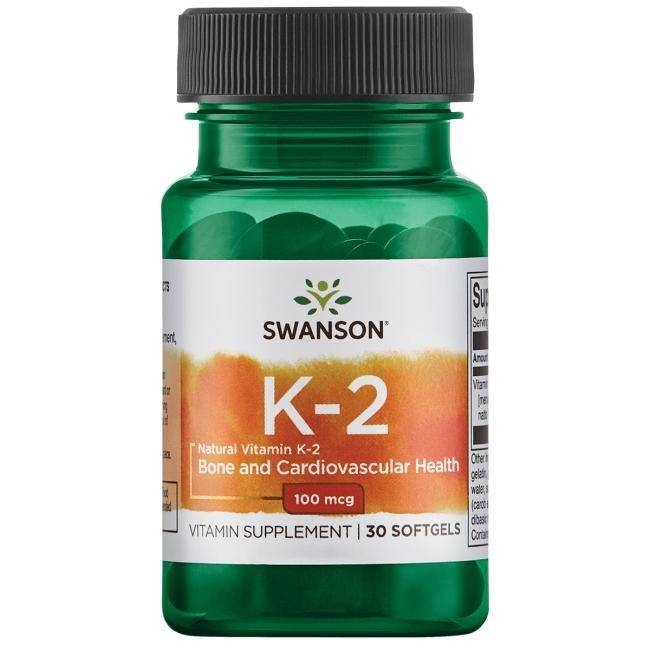 vitanetshop - SWU672 -  Vitamin K-2 Menaquinone-7 from Natto (30 Softgel Caps, 100mcg) - 1